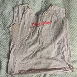 LG Betty Jean pink cotton scoop baby doll T shirt